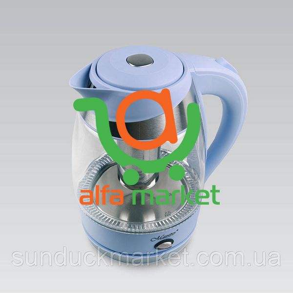 Електричний чайник MR-065-BLUE + заварник для чаю 1,8л CHE0001 фото