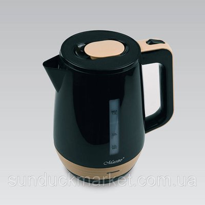 Электрический чайник MR-033-BLACK Объём: 1,7 л Мощность: 220-240 В, ~50 Гц, 1850-2200 Вт Современный дизайн 2067789113 фото