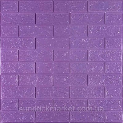 3D панель самоклеющаяся кирпич Пурпурный 700x770x3мм (014-3) SW-00000863 SW-00000863 фото