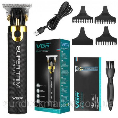 Профессиональная беспроводная машинка для стрижки волос VGR V-082 машинка для волос бороды DV0006 фото