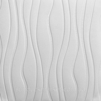Самоклеюча декоративна настінно-стельова 3D панель хвилі 700х700х8мм (166) SW-00000242 SW-00000242 фото