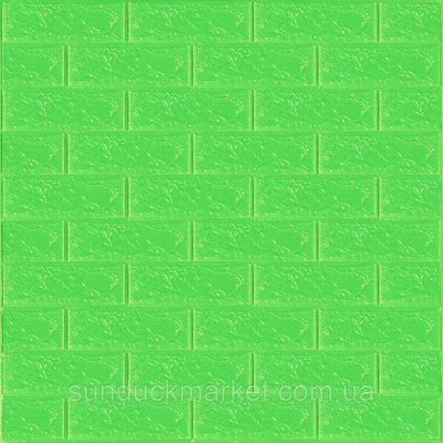 3D панель самоклеющаяся кирпич Зеленый 700x770x3мм (013-3) SW-00000639 SW-00000639 фото