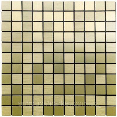 Самоклеюча алюмінієва плитка зелене золото мозаїка 300х300х3мм SW-00001168 (D) SW-00001168 фото