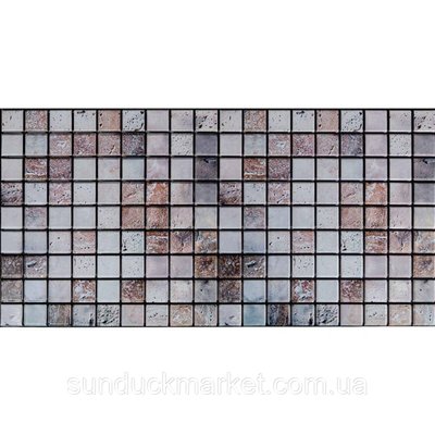 Декоративная ПВХ панель мозаика под бежевый мрамор 960х480х4мм SW-00001433 SW-00001433 фото