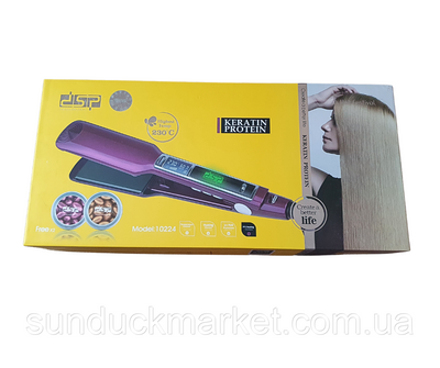 Утюжок выпрямитель DSP 10224 с капсулами и бальзамом для термозащиты волос в подарок 2103714301 фото