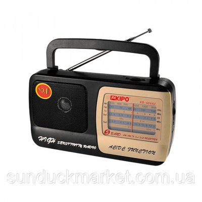 Радиоприёмник Kipo KB-408 AC - отличный выбор для дачи, поездок и дома! 1972269401 фото