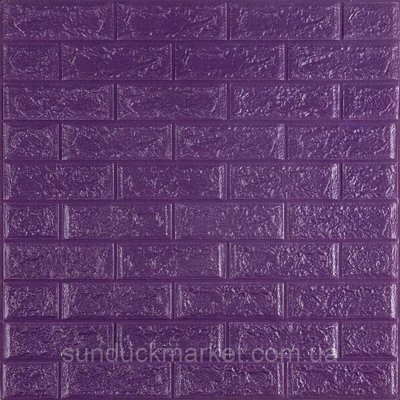 3D панель самоклеющаяся кирпич Фиолетовый 700x770x5мм (016-5) SW-00000150 SW-00000150 фото