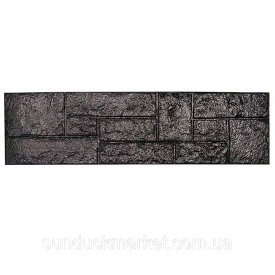Самоклеящаяся 3D панель камень черный 1115х300х11мм (197) SW-00001374 SW-00001374 фото