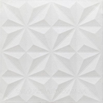 Самоклеюча декоративна настінно-стельова 3D панель зірки 700х700х5мм (116) SW-00000008 SW-00000008 фото