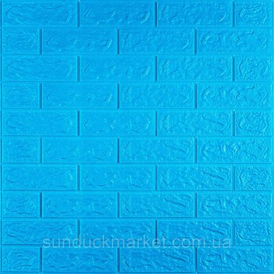 3D панель самоклеющаяся кирпич Синий 700х770х5мм (003-5) SW-00000154 SW-00000154 фото