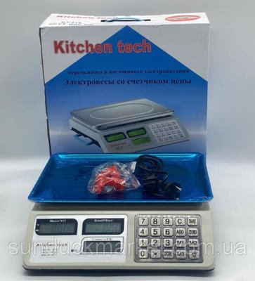 Весы Торговые ACS KitchenTech KT218 50кг 6V (Метал) 1973876029 фото